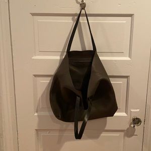 Madewell Grey Leather Bag (large)